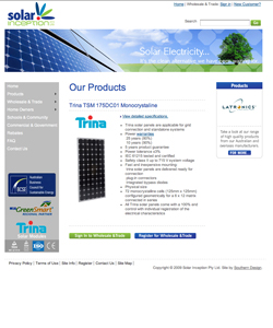 Solar Inception Page [www.solarinception.com.au]