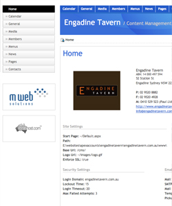 Engadine Tavern Content Management [www.engadinetavern.com.au]