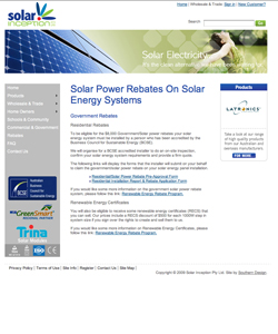 Solar Inception Rebates Page [www.solarinception.com.au]